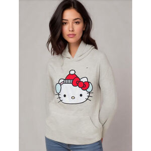 Women's Aeropostale Hello Kitty Hoodie XS Gray
